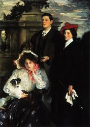 Hylda, Almina and Conway, Children of Asher Wertheimer -  John Singer Sargent oil painting