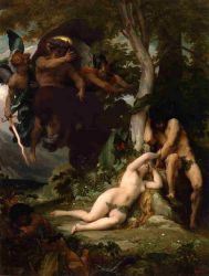 Paradise Lost - Alexandre Cabanel Oil Painting