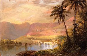 Tropical Landscape III -   Frederic Edwin Church Oil Painting