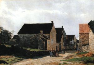 Street of Marlotte -   Alfred Sisley Oil Painting