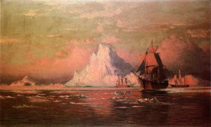 Whalers After the Nip in Melville Bay -   William Bradford Oil Painting