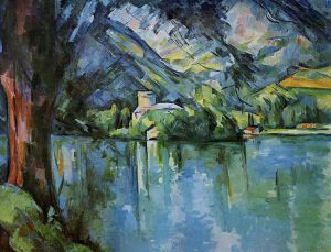 The Lac d\'Annecy -   Paul Cezanne Oil Painting