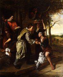 The Return of the Prodigal Son -  Jan Steen oil painting