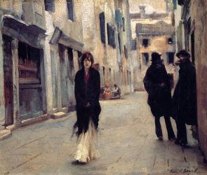 Street in Venice -  John Singer Sargent oil painting