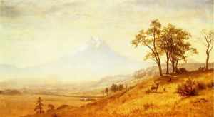 Mount Hood -   Albert Bierstadt Oil Painting