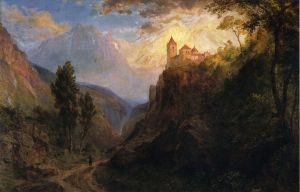 The Monastery of San Pedro -   Frederic Edwin Church Oil Painting