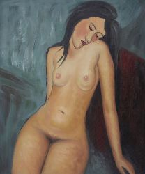 Female Nude -  Amedeo Modigliani Oil Painting