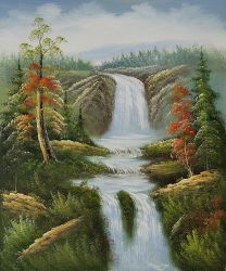 Mountain Vista - Oil Painting Reproduction On Canvas