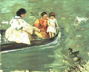 On the Water -  Mary Cassatt oil painting,