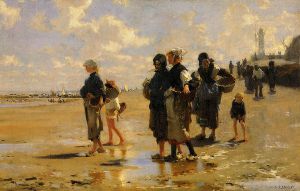 The Oyster Gatherers of Cancale - Oil Painting Reproduction On Canvas