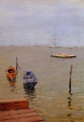 A Stormy Day, Bath Beach -   William Merritt Chase Oil Painting