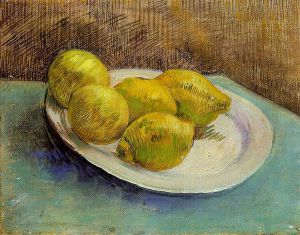 Still Life with Lemons on a Plate - Vincent Van Gogh Oil Painting
