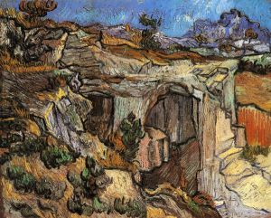 Entrance to a Quarry near Saint-Remy - Vincent Van Gogh Oil Painting