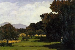 Landscape near Aix-en-Provence -   Paul Cezanne Oil Painting