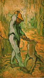 The Woodcutter (after Millet) -  Vincent Van Gogh Oil Painting