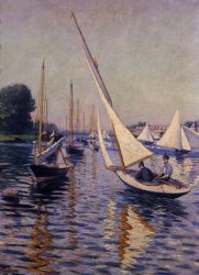 Regatta at Argenteuil -  Gustave Caillebotte Oil Painting