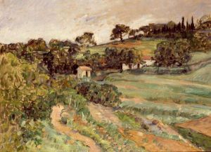 Landscape in Provence -   Paul Cezanne Oil Painting