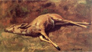 A Native of the Woods - Albert Bierstadt Oil Painting