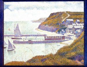 Port-en-Bessin, The Outer Harbor, High Tide - Georges Seurat Oil Painting