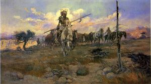 Bringing Home the Spoils - Charles Marion Russell Oil Painting