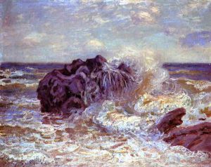 The Wave, Lady's Cove, Langland Bay - Oil Painting Reproduction On Canvas
