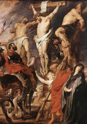 Christ on the Cross between the Two Thieves -  Peter Paul Rubens oil painting