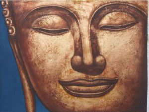 Buddhist Statue - Oil Painting Reproduction On Canvas