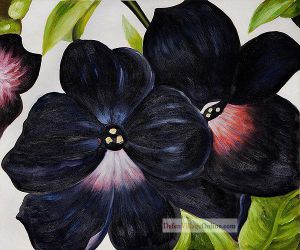 Black and Purple Petunias by Georgia O\'Keeffe