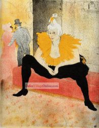 Cha-U-Kao, Chinese Clown, Seated by Henri De Toulouse-Lautrec