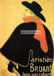 Title: Aristide Bruant dans son Cabaret by Henri De Toulouse-Lautrec