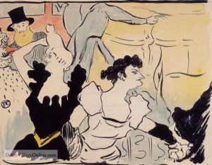 Au bal by Henri De Toulouse-Lautrec