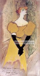 Yvette Guilbert by Henri De Toulouse-Lautrec