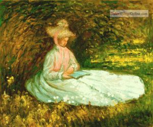 Camile Reading by Claude Monet.