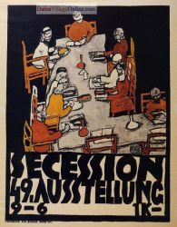 Forty-Ninth Secession Exhibition Poster by Egon Schiele.