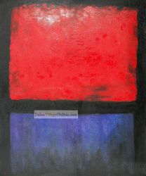 Untitled (Red, Blue over Black)