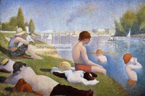 Bathing at Asnieres by Georges Seurat