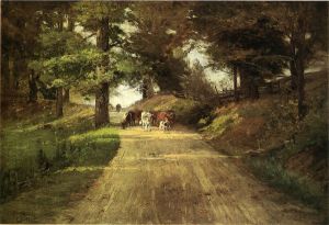 An Indiana Road - Oil Painting Reproduction On Canvas