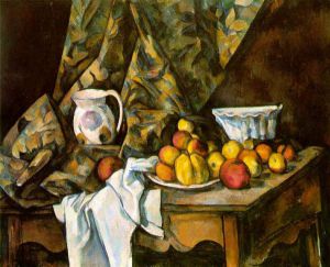 Still Life with Flower Holder -    Paul Cezanne Oil Painting