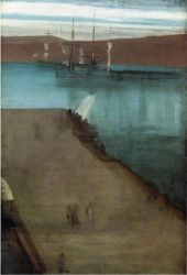 Sketch for \"Nocturne in Blue and Gold: Valparaiso Bay\" - Oil Painting Reproduction On Canvas