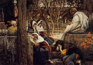 Jesus at Bethany - James Tissot oil painting