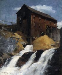 The Mill - Robert Vonnoh Oil Painting