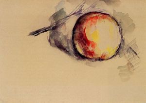 Study of an Apple -  Paul Cezanne Oil Painting
