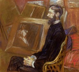 Portrait of Georges-Henri Manuel -  Henri De Toulouse-Lautrec Oil Painting