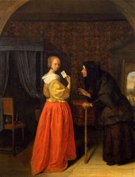 Bathsheba Receiving David's Letter - Oil Painting Reproduction On Canvas