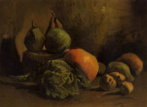 Still Life with Vegetables and Fruit - Vincent Van Gogh Oil Painting