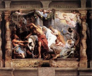 The Victory of Eucharistic Truth over Heresy - Peter Paul Rubens oil painting