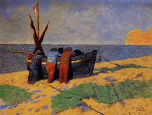 The Fourteenth of July at Etretat - Felix Vallotton Oil Painting