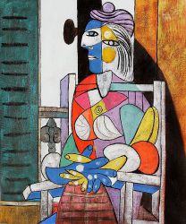 Woman Seated before the Window - Pablo Picasso Oil Painting