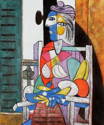 Woman Seated before the Window -  Pablo Picasso Oil Painting