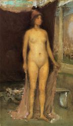 Purple and Gold: Phryne the Superb!-Builder of Temples - John William Waterhouse Oil Painting